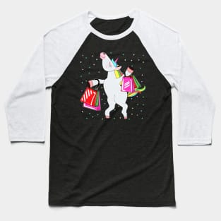 Unicorn Shopping Funny Shopping Unicorn Baseball T-Shirt